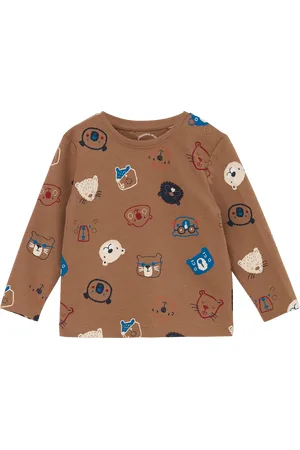 QS by s.Oliver Longsleeve mit Allover-Print, Babys