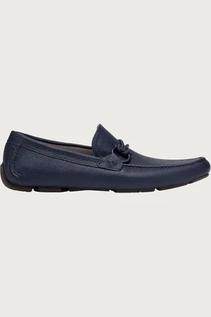 Salvatore Ferragamo Herren Driver Mokassin mit Gancini-Element Größe 40