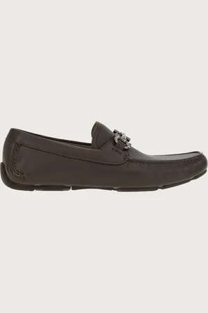 Salvatore Ferragamo Herren Driver-Mokassin mit Gancini-Ornament Größe 40.5