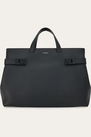 Salvatore Ferragamo Herren Totebag mit Gancini-Schnallen
