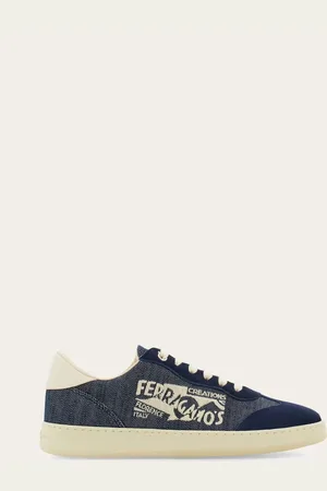 Salvatore Ferragamo Damen Low-Top-Sneaker mit Logo Größe 35.5