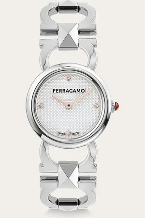 Salvatore Ferragamo Damen Double Gancini Stud Uhr