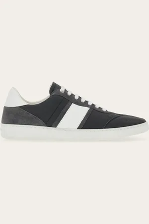 Salvatore Ferragamo Herren Low-Top-Sneaker mit Signatur Größe 39