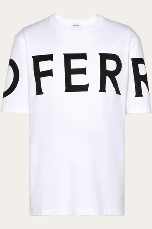 Salvatore Ferragamo Herren Kurzärmliges T-Shirt mit grafischem Logo