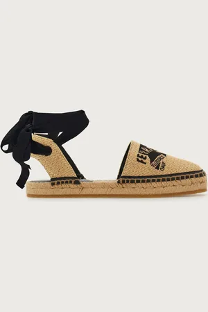 Salvatore Ferragamo Damen Flache Espadrilles Größe 35.5