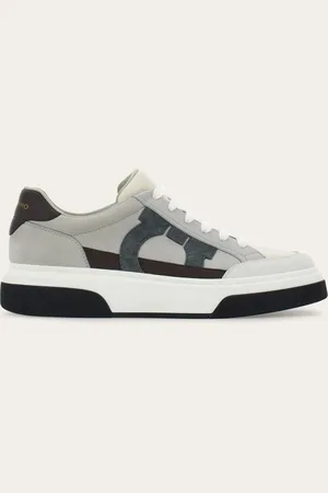 Salvatore Ferragamo Herren Low-Top-Sneaker mit Gancini-Motiv Größe 39