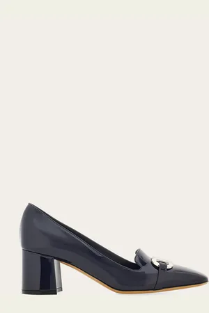 Salvatore Ferragamo Damen Pumps mit Gancini-Ornament Größe 35.5