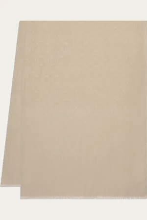 Salvatore Ferragamo Damen Jacquard-Stola mit Monogramm-Print