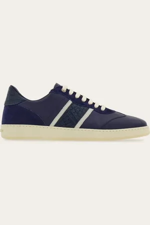 Salvatore Ferragamo Herren Low-Top-Sneaker mit Signatur Größe 40.5