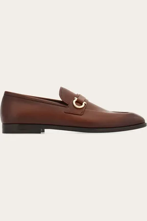 Salvatore Ferragamo Herren Loafer in Mokassin-Machart mit Gancini-Ornament Größe 39