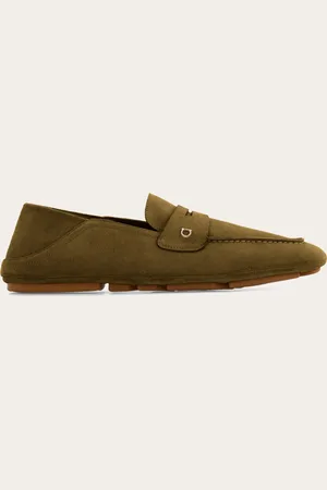 Salvatore Ferragamo Herren Hybrider Driver-Mokassin mit Gancini-Ornament Größe 40.5