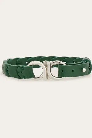 Salvatore Ferragamo Herren Braided Gancini bracelet