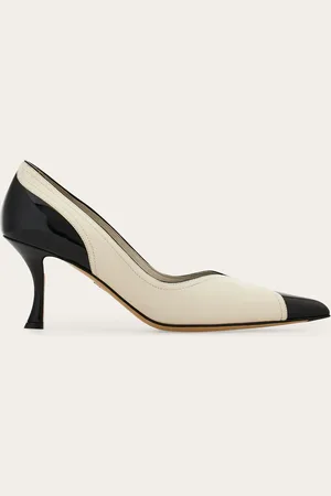 Salvatore Ferragamo Damen Pump mit Intarsie Größe 36