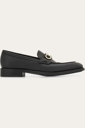 Salvatore Ferragamo Herren Loafer in Mokassin-Machart mit Gancini-Ornament Größe 40