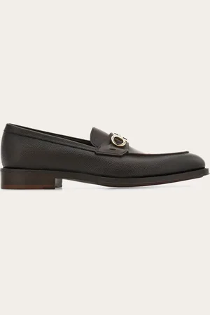 Salvatore Ferragamo Herren Loafer in Mokassin-Machart mit Gancini-Ornament Größe 40