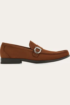Salvatore Ferragamo Herren Loafer in Mokassin-Machart mit Gancini-Ornament Größe 39.5