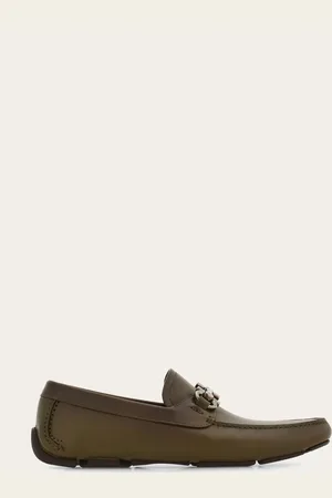 Salvatore Ferragamo Herren Driver-Mokassin mit Gancini-Ornament Größe 40