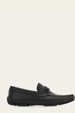 Salvatore Ferragamo Herren Driver-Mokassin mit Gancini-Ornament Größe 39