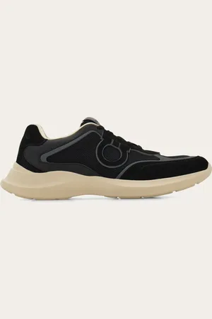 Salvatore Ferragamo Herren Low-Top-Sneaker mit Gancini-Ornament Größe 39
