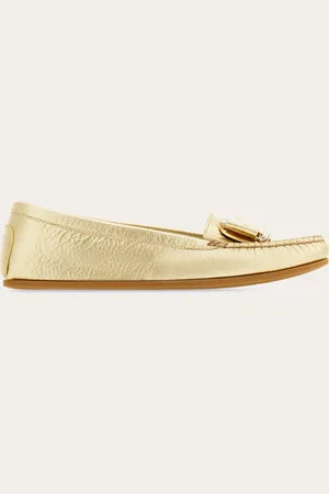 Salvatore Ferragamo Damen Driver-Mokassin mit Kristallen Größe 35.5