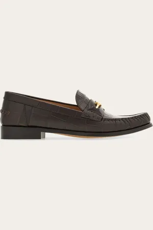 Salvatore Ferragamo Damen F-Schnallen-Mokassin Größe 35
