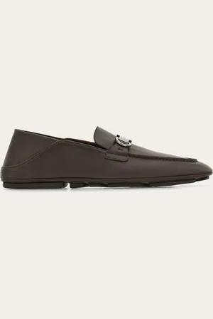 Salvatore Ferragamo Herren Hybrider Driver-Mokassin mit Gancini-Ornament Größe 40