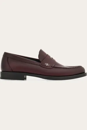 Salvatore Ferragamo Herren Penny-Loafer mit Gancini-Ornament Größe 39.5