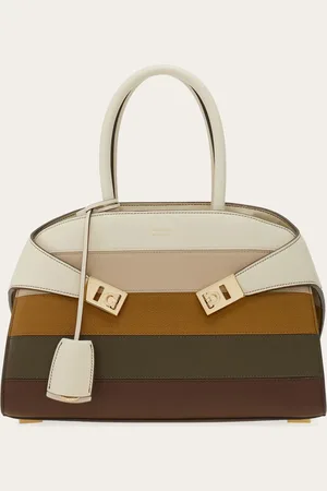 Salvatore Ferragamo Damen Mehrfarbige Handtasche Hug (M)