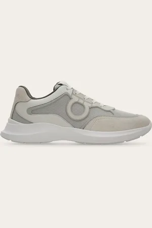 Salvatore Ferragamo Herren Low-Top-Sneaker mit Gancini-Ornament Größe 40
