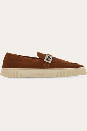 Salvatore Ferragamo Herren Hybrid-Sneaker mit Hug Spange Größe 40