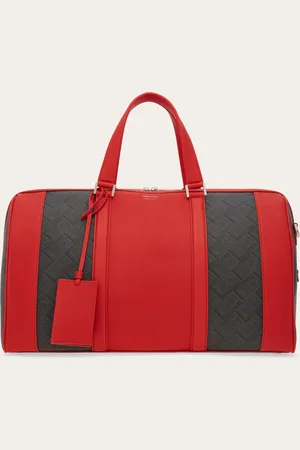 Salvatore Ferragamo Herren Zweifarbige -Monogram Duffle-Tasche