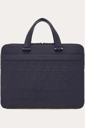 Salvatore Ferragamo Herren Aktentasche mit Gancini-Prägung (S)