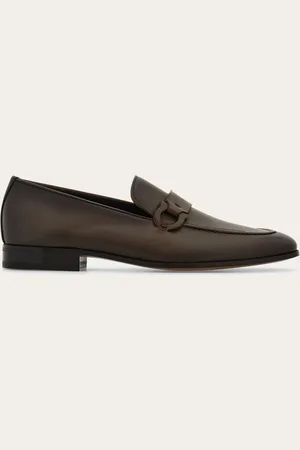 Salvatore Ferragamo Herren Loafer mit Gancini-Ornament Größe 40