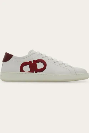Salvatore Ferragamo Damen Doppel-Gancini Sneaker Größe 35.5