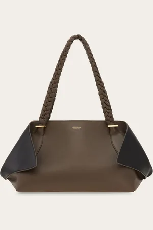 Salvatore Ferragamo Damen Gefaltete schultertasche (L)