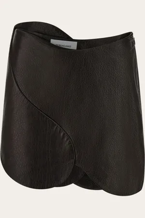 Salvatore Ferragamo Damen Minirock aus Leder