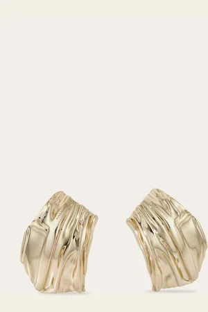Salvatore Ferragamo Damen Asymmetrische drapierte Ohrringe