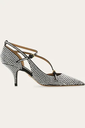 Salvatore Ferragamo Damen Pump mit Kristallen Größe 35.5