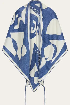 Salvatore Ferragamo Damen Venna logo handkerchief top