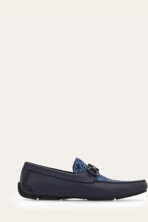 Salvatore Ferragamo Herren Driver-Mokassin mit Gancini-Trense Größe 40