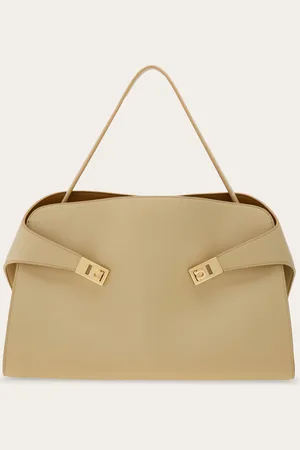 Salvatore Ferragamo Damen Zweifarbige Schultertasche Hug Soft (L)