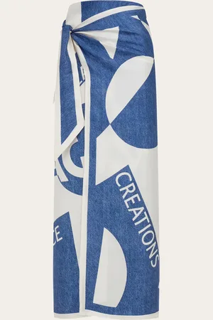 Salvatore Ferragamo Damen Venna logo sarong skirt