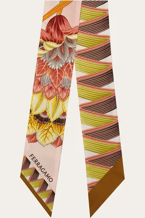 Salvatore Ferragamo Damen Giada print silk bandeau