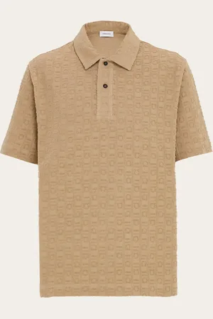 Salvatore Ferragamo Herren Polohemd -Monogram