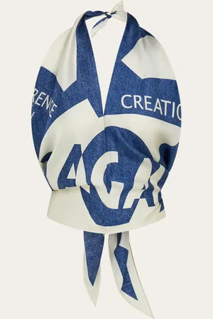Salvatore Ferragamo Damen Venna print silk scarf