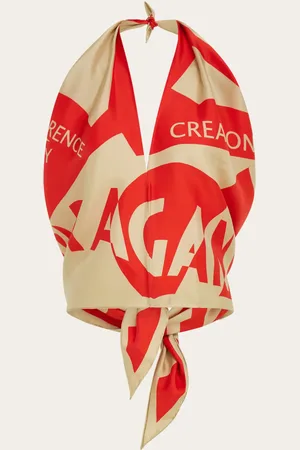 Salvatore Ferragamo Damen Venna print silk scarf