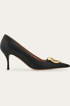 Salvatore Ferragamo Damen Maxi Gancini Pumps Größe 34.5