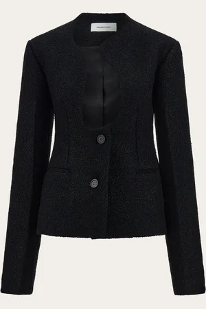 Salvatore Ferragamo Damen Kurzer Blazer mit Formausschnitt