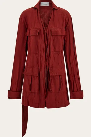 Salvatore Ferragamo Damen Tropenjacke mit Rückenriegel