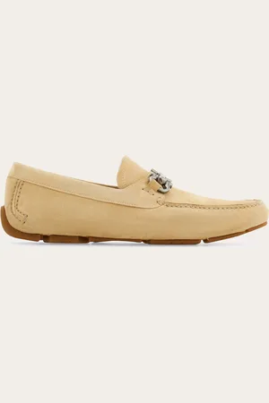 Salvatore Ferragamo Herren Driver-Mokassin mit Gancini-Ornament Größe 40